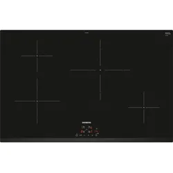 Siemens EH83KBEB5E, iQ100, Induktionskochfeld, 80 cm, Schwarz, Rahmenlos aufliegend