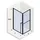 Riho Lucid Duschkabine mit Pendeltür 90 x 90 cm G005011121