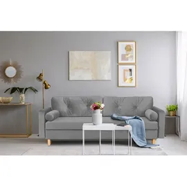 Konsimo Einzelsofa Eriso ¦ grau ¦ Maße (cm): B: 220 H: 80