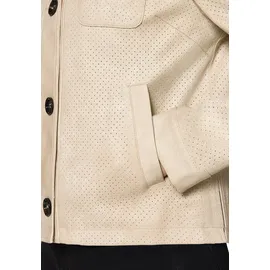 Amber & June Regular Fit Jacke in Leder-Optik, Beige, 40