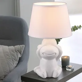 ETC Shop Tischleuchte Affen Weiß 2 St.