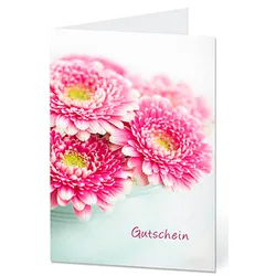 LUMA Gutschein Blumen mit Innentext DIN B6