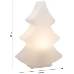 8 seasons design LED-Dekoleuchte Shining Tree 40 cm (RGB)