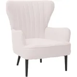 MCW Lounge-Sessel MCW-K37 Bouclé 600 g/m2 70 x 80 x 90 cm Weiß