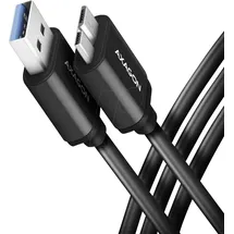 AXAGON USB-A auf Micro-USB 1,0 m Schwarz