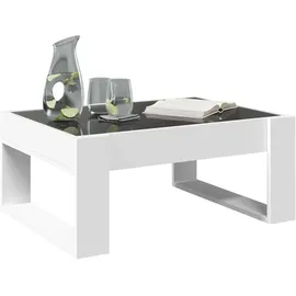 vidaXL Couchtisch mit Infinity-LED Weiß 70x53x30 cm