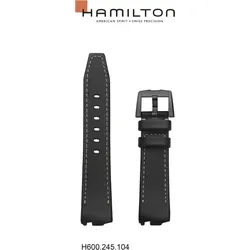 Hamilton - Ventura Band-set Leder-schwarz H690.245.104 - schwarz
