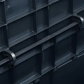 vidaXL Garten-Aufbewahrungsbox 320 L 1-tlg. schwarz