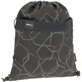 Lässig BOLD Lässig Kinder Turnbeutel Sportbeutel mit Rucksackfunktion/School String Bag Bold Edges grey