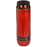 Viana Grabkerze Grabkerze Aura rot-schwarz 7 Tage Friedhofslicht