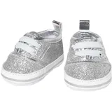 Heless 1471 Puppen-Glitzer-Sneakers, Silber, Grösse 30-34 cm,