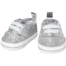 Heless 1471 Puppen-Glitzer-Sneakers, Silber, Grösse 30-34 cm,
