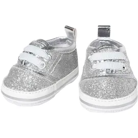 Heless 1471 Puppen-Glitzer-Sneakers, Silber, Grösse 30-34 cm,