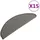 vidaXL Stufenmatte 65 x 21 cm Grau