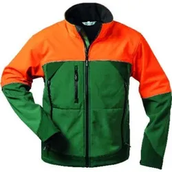 Waldarbeiter-Softshelljacke SANDDORN Gr.M grün/orange ELYSEE