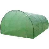MonsterShop Polytunnel mit Folie Gewächshaus Treibhaus Tomatenhaus Pflanzenhaus Folientunnel 25mm 6m x 3m