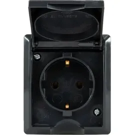 REV Ritter REV AquaForm, Steckdose - Feuchtraum, IP44 einpolig, Aufputz, anthrazit