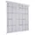 vidaXL Duschrollo 120 x 240 cm Quadratmuster weiß