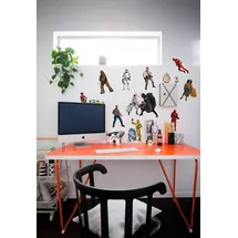 KOMAR Star Wars Heroes Villains Deko-Sticker 50 cm x 70 cm 12 Teile bunt 14021h