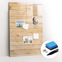 Tulup Magnettafel, Hellbraun, Glas, 90x60x0.4 cm, Dekoration, Magnettafeln &