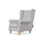 Konsimo Ohrensessel Miles 82 x 105 x 97 cm Grau