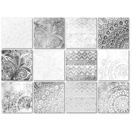 wall-art K&L Wall Art Fliesenaufkleber »Boho-Beton-Optik«, selbstklebend