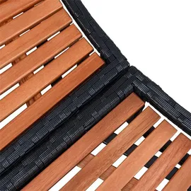 Estexo Poolumrandung schwarz 200 cm