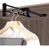 Ausziehbare Kleiderstange zum Ausziehen – ausziehbarer Hosenständer für den Kleiderschrank, ausziehbare 25–45 cm Schubladen-Kleiderstange, für Schrank-Organizer, Hosen und Mäntel i