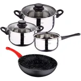 San Ignacio - 16/18/20 cm Kochgeschirr mit Wok aus geschmiedetem Aluminium