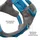 Kurgo Journey Air Halsband Blau/Grau L