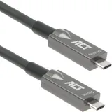 Act USB C Active Optical Cable 10m kompatibel mit USB 3.2 Gen2 Schwarz/Grau