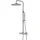 Kronenbach Duschsystem Aufputz mit Thermostat und Kopfbrause Ø 30 cm, rund