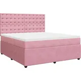 vidaXL Boxspringbett 180 x 200 cm Rosa