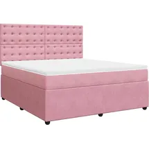 vidaXL Boxspringbett 180 x 200 cm Rosa