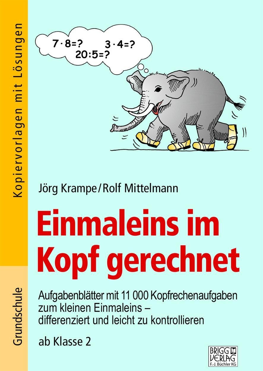 Einmaleins Im Kopf Gerechnet - Jörg Krampe  Rolf Mittelmann  Kartoniert (TB)