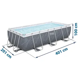 BESTWAY Steel Pro Max 404 x 201 x 100 cm inkl. Filterpumpe