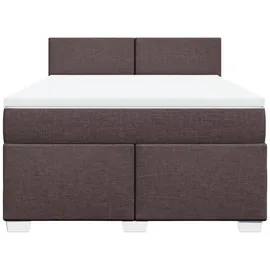 vidaXL Boxspringbett 140 x 200 cm Dunkelbraun