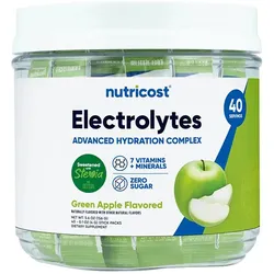 Nutricost Electrolytes Hydration Stick Packs (156 g, Grüner Apfel)