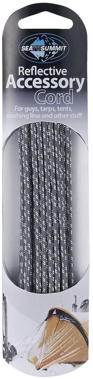 Sea To Summit Reflective Accessory Cord 3 mm - One Size - Grey