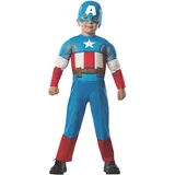 Rubie's Marvel Super Hero Adventures Muscle Chest Kostüm für Jungen, Captain America, Toddler