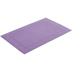 Badematte ESPRIT "Solid" Gr. 2, lila (schwarz lila), H:8mm, Baumwolle, Badematten, Badteppich, Uni Farben, mit Esprit Logo Stickerei Hotelmatte