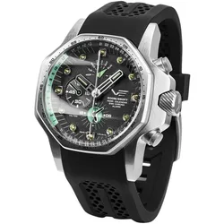 Vostok Europe YM86-640A695 Herrenuhr Atomic Age Multifunktion Schwarz