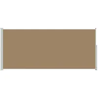 vidaXL Seitenmarkise 600 x 200 cm Taupe Polyester