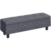 Homcom Polsterbank Dunkelgrau 138 x 40 x 45 cm