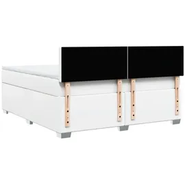 vidaXL Boxspringbett 180 x 200 cm Weiß