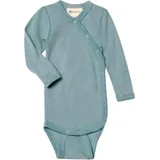 Engel - Kid's Wickelbody L/S - Merinounterwäsche Gr 74/80 türkis