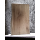 DM-Handel Waschtischplatte Eiche Holz Waschbeckenplatte (massiv Holz Waschtisch, Naturkante Waschbecken, von 40 cm bis 120 cm Breit), 4 cm stark beige 70 cm x 4 cm x 50 cm