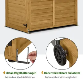 MCombo Gartenschrank 1,20 x 0,86 m Beige