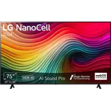 LG 75NANO81T6A 75 Zoll NanoCell Fernseher - Schwarz