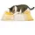 LIONTO Futterspielmatte 70x60 cm gelb/braun